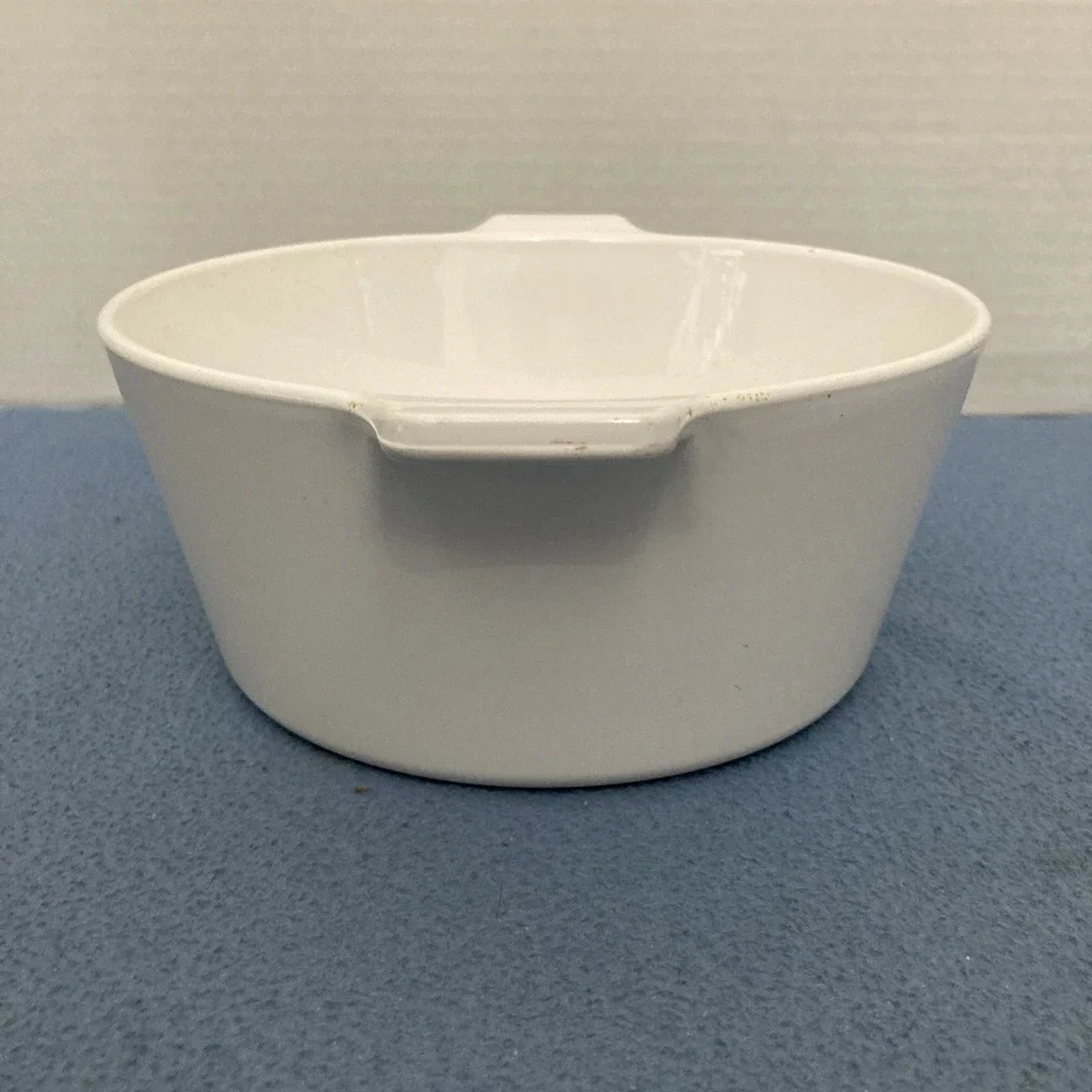 VTG‎ Centura by Corning White 1 3/4 QT Round Saucepan w/Handles- No Lid